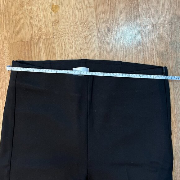 Ecru High Waist Stretch Cropped Flare Pants - Picture 5 of 7